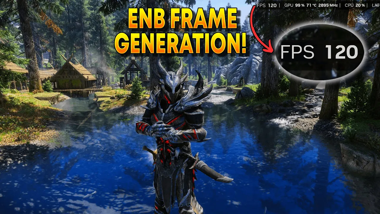 Skyrim Just Got Frame Generation - This ENB Mod Changes Everything!
