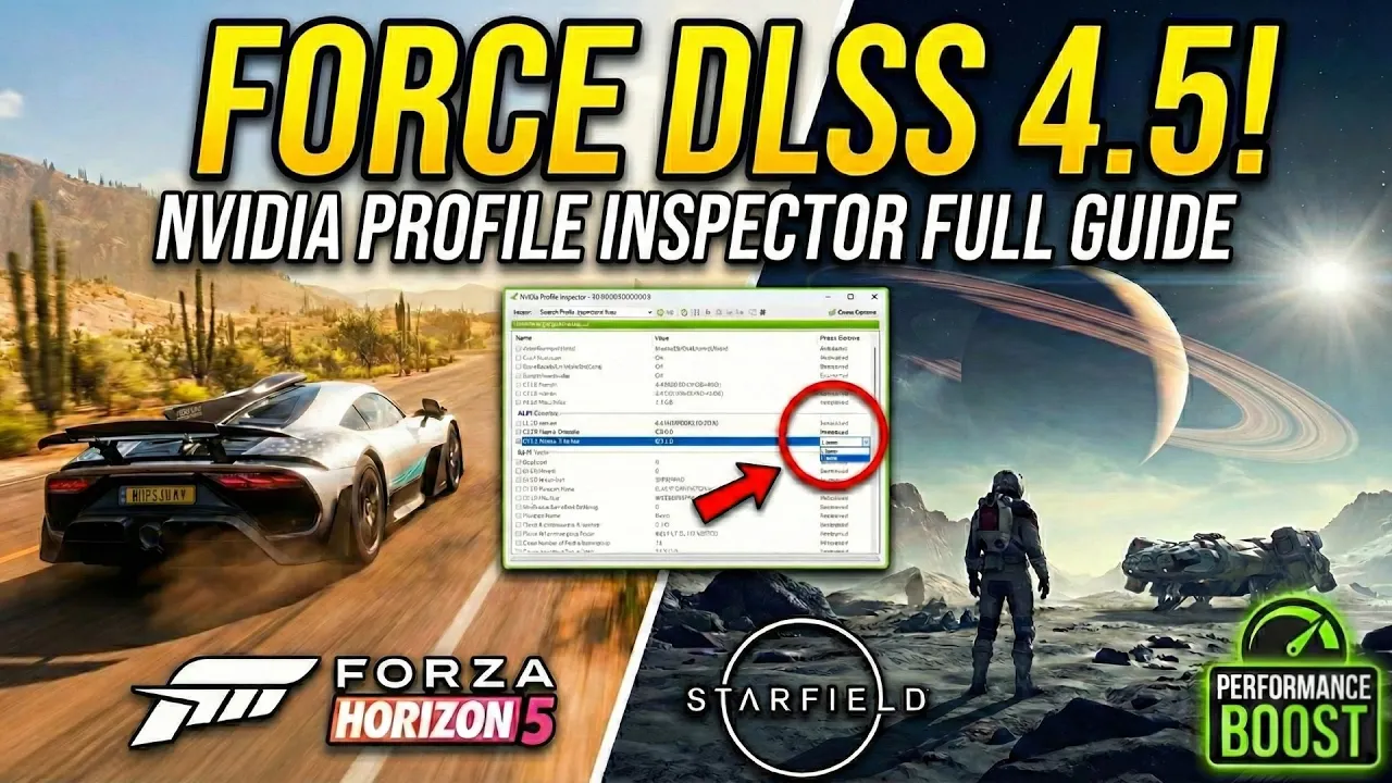Nvidia Profile Inspector Guide: Force DLSS 4.5 In ANY Game