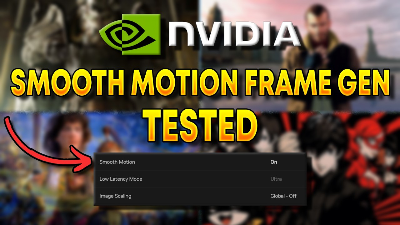 NVIDIA Smooth Motion Frame Generation Tested!